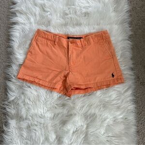 Ralph Lauren Peach-Orange Cotton Chino Shorts